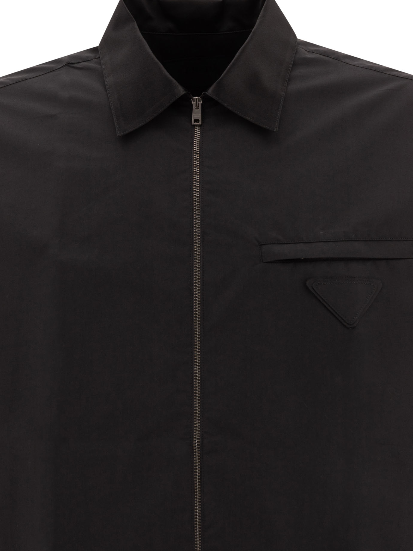 PRADA Black   Shirt in technical cotton